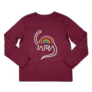 Cat & Jack Rainbow Dinosaur Shirt Small 6/7 NWOT